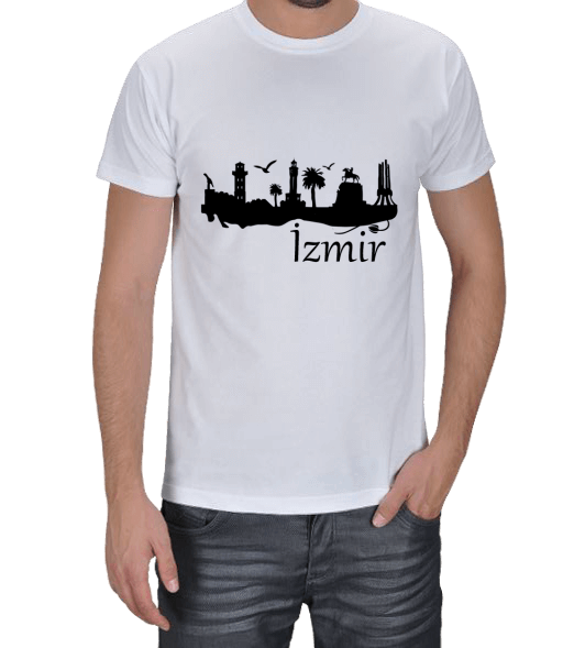Tisho - İzmir Yazılı Erkek Tişört