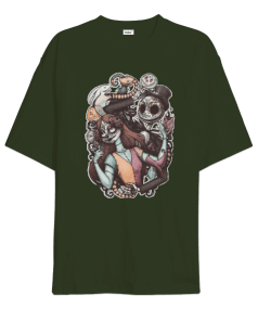 Jack Skellington Calavera The Nightmare Before Christmas Oversize Unisex Tişört - Tisho