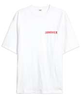 JANFLİX Beyaz Oversize Unisex Tişört - Tisho