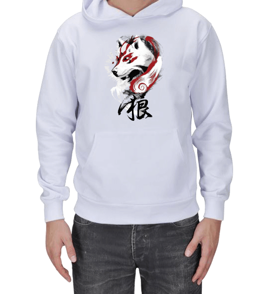 Tisho - Japon Kurt Sweatshirt Kapüşonlu Erkek Kapşonlu