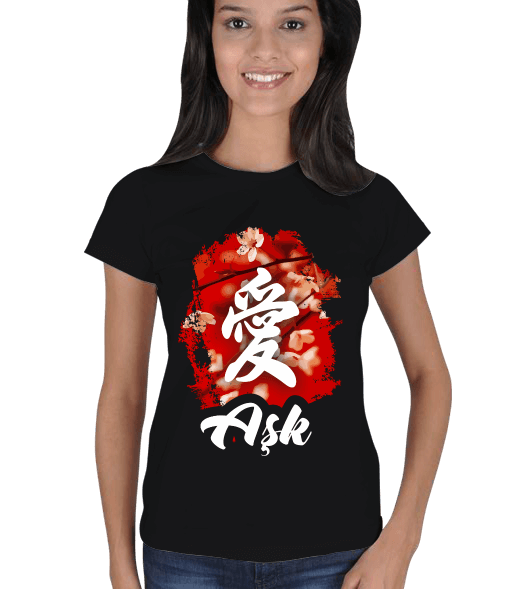 Tisho - Japonca Aşk Ai Kadın Tişört