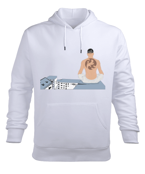 Tisho - japonya Erkek Kapüşonlu Hoodie Sweatshirt