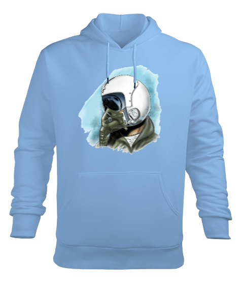 Tisho - Jet Pilot Window Erkek Kapüşonlu Hoodie Sweatshirt