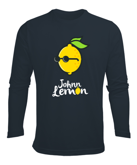 Tisho - John Lemon Füme Erkek Uzun Kol Yazlık Tişört