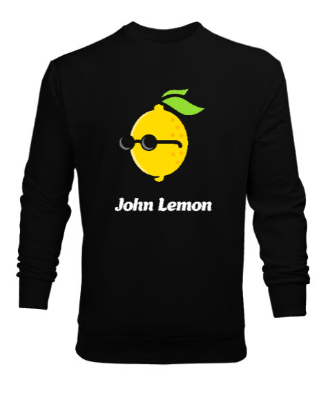 Tisho - John Lemon V1 Siyah Erkek Sweatshirt