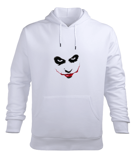 Joker Sweatshirt Erkek Beyaz Erkek Kapüşonlu Hoodie Sweatshirt