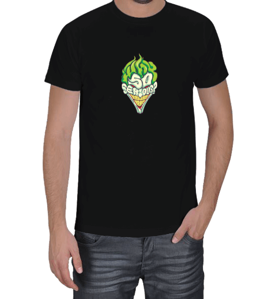 Joker Tasarımlı Erkek Tişört