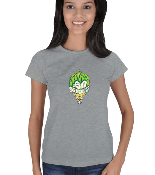 Joker Tasarımlı Kadın Tişört