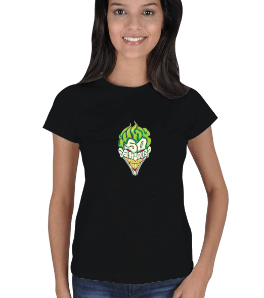 Tisho - Joker Tasarımlı Kadın Tişört