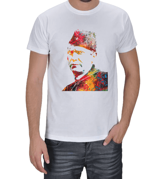 Tisho - Josip Broz Tito renkli baskılı Erkek Tişört