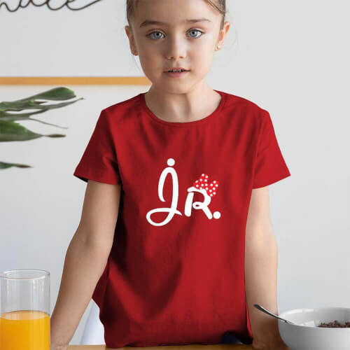 Jr. Kız Çocuk Kısa Kol Tişört - Tekli Kombin
