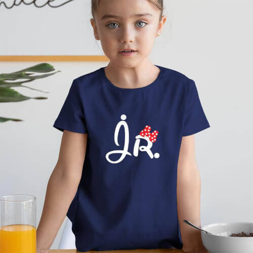 Jr. Kız Çocuk Kısa Kol Tişört - Tekli Kombin