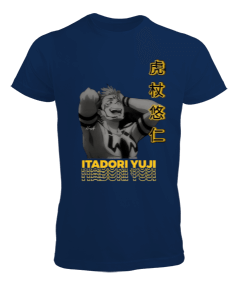 Tisho - Jujutsu Kaisen Yuji Itadori Anime Tasarım Baskılı Erkek Tişört