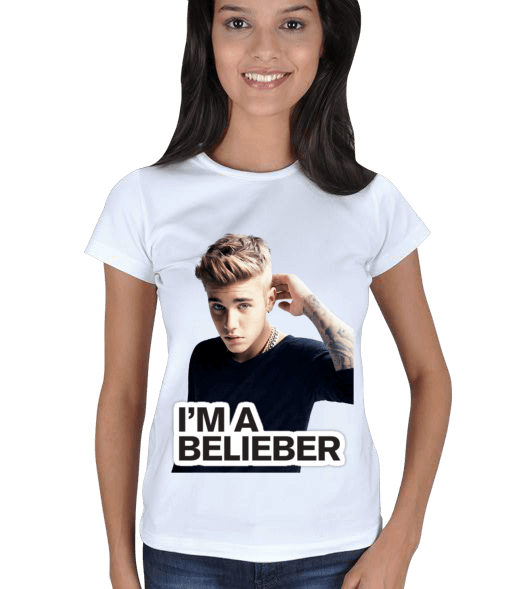 Tisho - Justin Bieber Bayan Tişört Kadın Tişört
