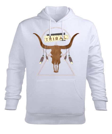 Tisho - Kabile -Tribal - OneArtTasarım Erkek Kapüşonlu Hoodie Sweatshirt