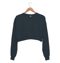 Kadın Crop Sweatshirt - Thumbnail