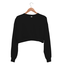 Kadın Crop Sweatshirt - Thumbnail