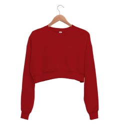 Kadın Crop Sweatshirt - Thumbnail