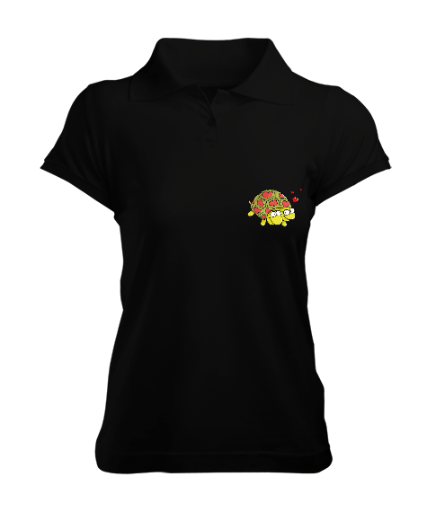 Tisho - Kadın Kaplumbağa Kadın Polo Yaka Tişört