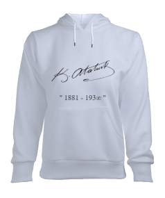 Kadın KEMAL ATATÜRK İMZALI Kapüşonlu Hoodie Sweatshirt Womens Hooded Hoodie Sweatshirt Kadın Kapşonlu Hoodie Sweatshirt - Thumbnail