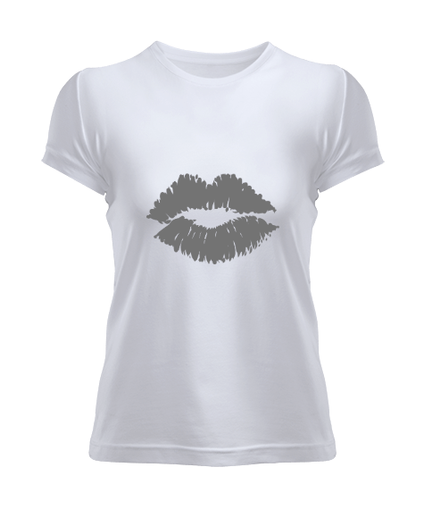 Tisho - Kadın Kısa Kol Desenli Tshirt Kadın Tişört Kadın Tişört