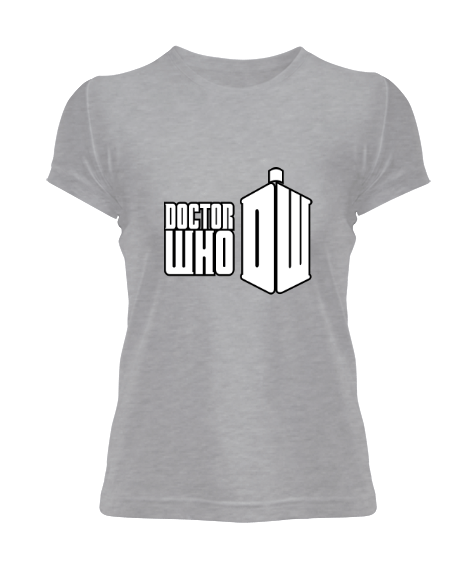 Tisho - Kadın Kısa Kol Doctor Who Yazılı Tshirt Kadın Tişört Kadın Tişört