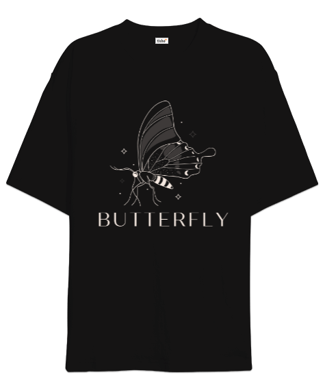 Tisho - KADIN OVIRSIZE BUTTERFLY Oversize Unisex Tişört