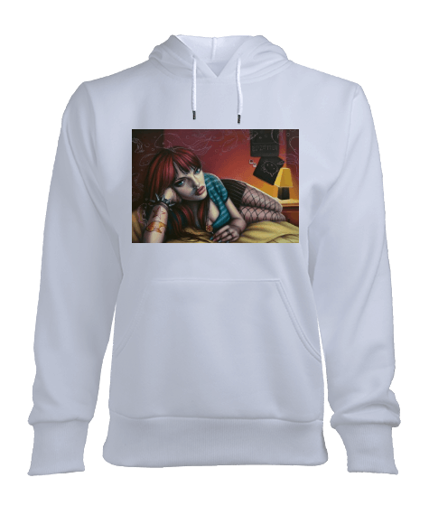 Tisho - kadın resimli kadın swıth Kadın Kapşonlu Hoodie Sweatshirt