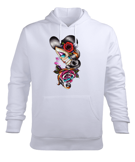 Tisho - Kadın Sanatı , Art of woman Erkek Kapüşonlu Hoodie Sweatshirt