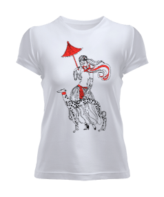 Tisho - Kadın ve Dalmaçyalı Kadın Tişört