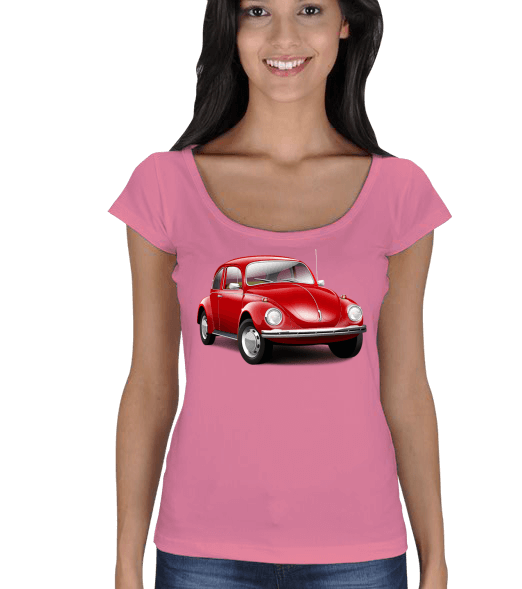 Tisho - Kadın Vosvos T-shirt Kadın Açık Yaka