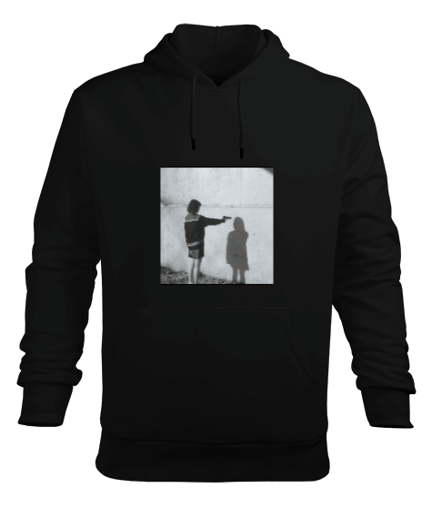 Tisho - kafama sıkar giderim Erkek Kapüşonlu Hoodie Sweatshirt