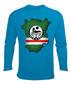 Kafkas baskılı erkek Erkek Uzun Kol Yazlık Tişört - Tisho