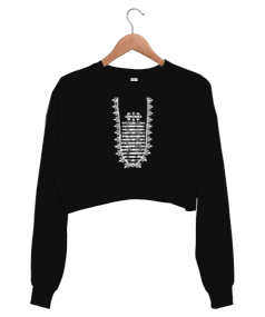 Kafkas elbisesi. Kadın Crop Sweatshirt - Tisho