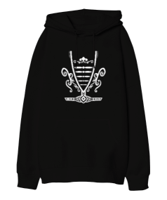 Kafkas elbisesi. Oversize Unisex Kapüşonlu Sweatshirt - Tisho