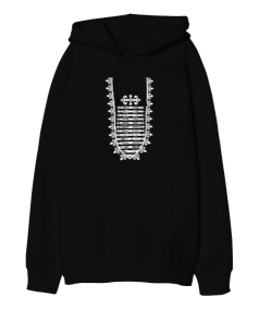 Kafkas elbisesi. Oversize Unisex Kapüşonlu Sweatshirt - Tisho