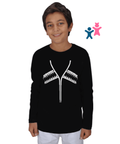 Kafkas elbisesi,Çerkes,abhazya, Kafkas,karaçay çerkesya,kabardino balkarya,Kuzey Osetya,İnguşetya,çe Çocuk Unisex Uzunkollu - Tisho