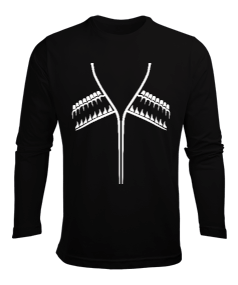 Kafkas elbisesi,Çerkes,abhazya, Kafkas,karaçay çerkesya,kabardino balkarya,Kuzey Osetya,İnguşetya,çe Erkek Uzun Kol Yazlık Tişört - Tisho