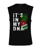 Kafkas,abhazya,Çerkes,abhazya Bayrağı,adiga logosu. Siyah Kesik Kol Unisex Tişört - Tisho