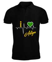 Kafkas,Çerkes,Çerkes Bayrağı, adiga logosu. Siyah Erkek Kısa Kol Polo Yaka - Tisho