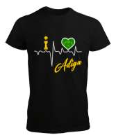 Kafkas,Çerkes,Çerkes Bayrağı, adiga logosu. Siyah Erkek Tişört - Tisho