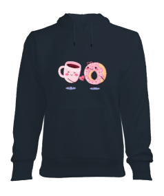 Kahve- Donut Hoodie Kadın Kapşonlu Hoodie Sweatshirt