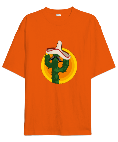 Tisho - Kaktüs adam Oversize Unisex Tişört