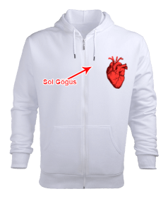 KALP Erkek Kapşonlu Fermuarlı - Tisho