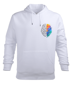 Kalp Erkek Kapüşonlu Hoodie Sweatshirt - Tisho