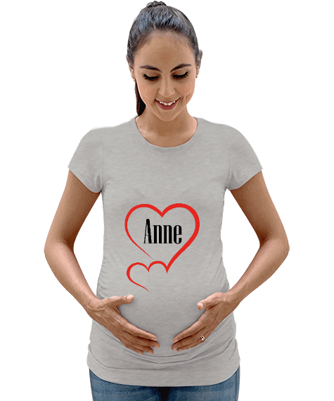 Tisho - Kalp Kadın Hamile Tişört