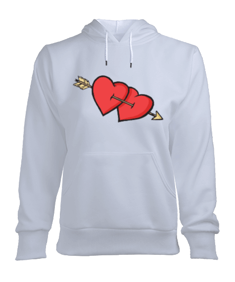 Tisho - kalp kadın kapşonlu hoodie sweatshirt Kadın Kapşonlu Hoodie Sweatshirt