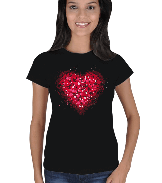 Tisho - Kalp Kadın Tişört