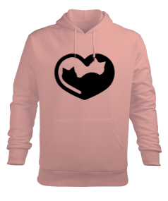 KALP KEDİLİ Erkek Kapüşonlu Hoodie Sweatshirt - Tisho