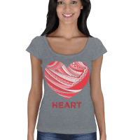 kalp koleksiyonu 002 Kadın Açık Yaka - Tisho